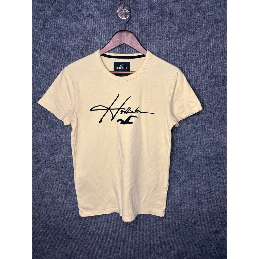 Y2K Hollister California Preppy Surf Yellow Crew Neck Small